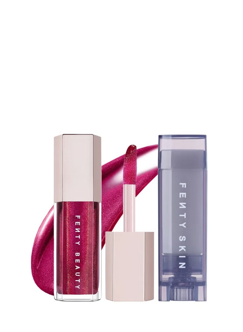 فنتي بلسم الشفاه اللامع من فنتي بيوتي غلوس بومب إكس لوكس: فوشيا فليكس - Image 1
