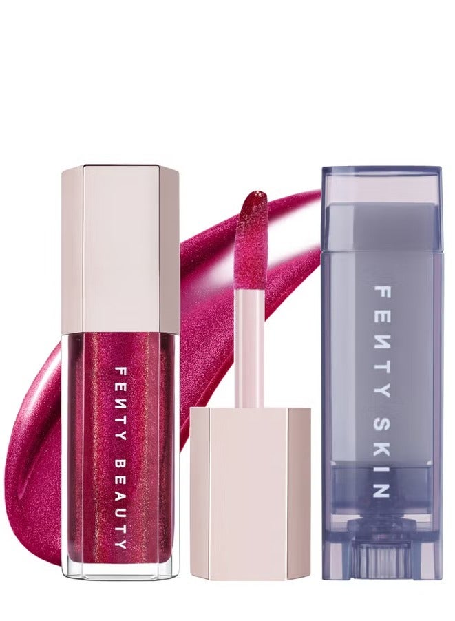 فنتي بلسم الشفاه اللامع من فنتي بيوتي غلوس بومب إكس لوكس: فوشيا فليكس - Image 4