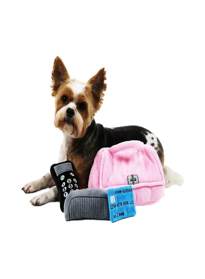 Midlee Plush Purse Find-a-Toy Interactive Dog Toy - 9" - Image 2