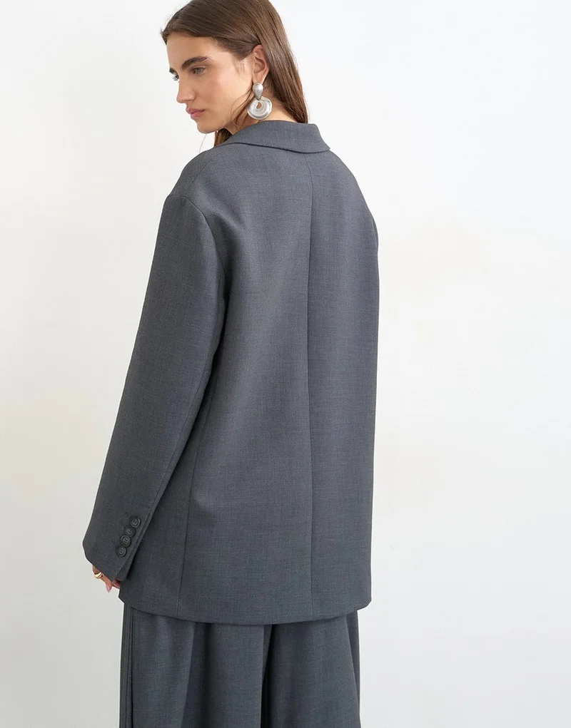 Topshop Slouchy Chuck Woven Blazer