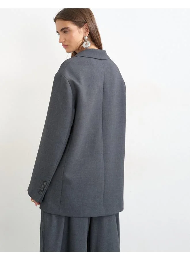 Topshop Slouchy Chuck Woven Blazer