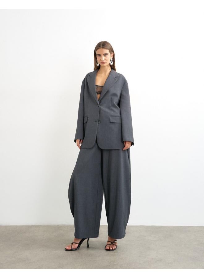 TOPSHOP Slouchy Chuck Woven Blazer - Image 4