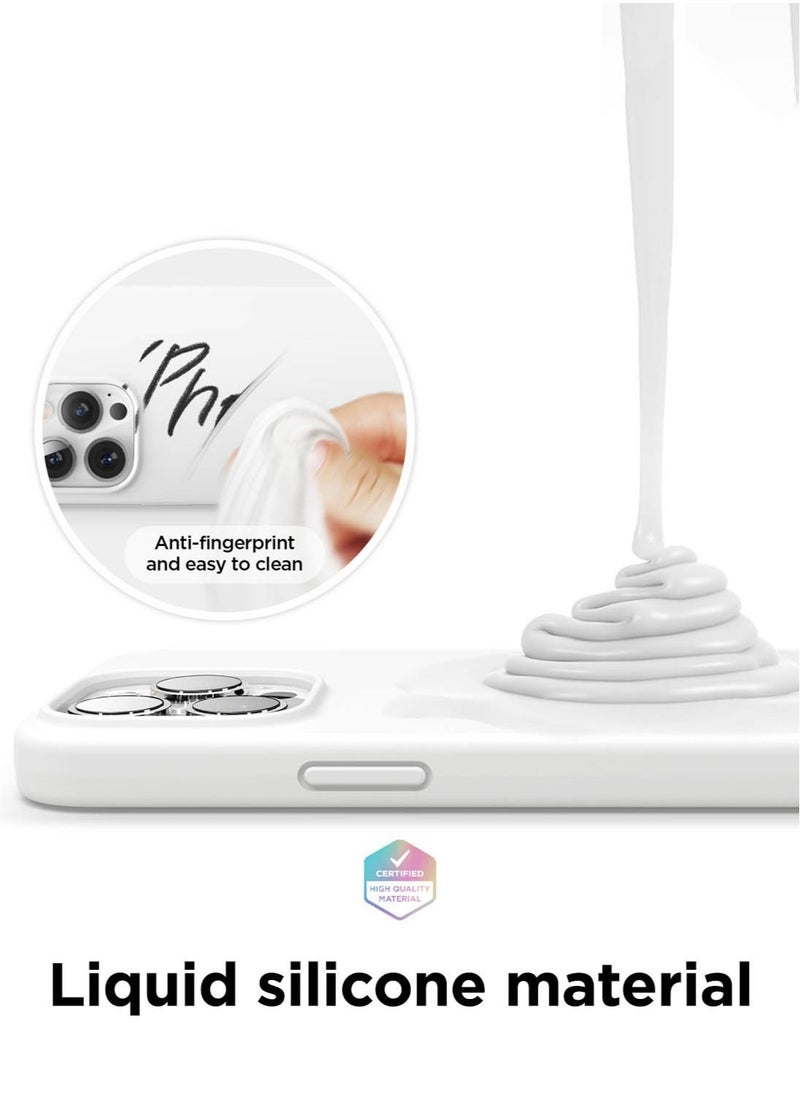 Elago - Silicone for iPhone 13 Pro MAX Case Cover - White - Image 1