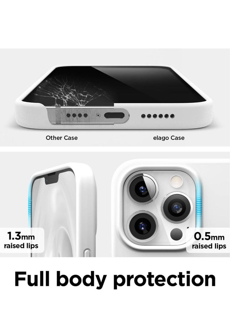 Elago - Silicone for iPhone 13 Pro MAX Case Cover - White - Image 1