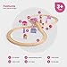 Bigjigs Rail Fairy Figure of Eight Train Set 35pc Pink Wooden Railway Toy Trains Accessories Princess Toys for Kids Compatible with Most Other Rail Brands 3 Years Old - Image 3