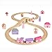 Bigjigs Rail Fairy Figure of Eight Train Set 35pc Pink Wooden Railway Toy Trains Accessories Princess Toys for Kids Compatible with Most Other Rail Brands 3 Years Old - Image 2