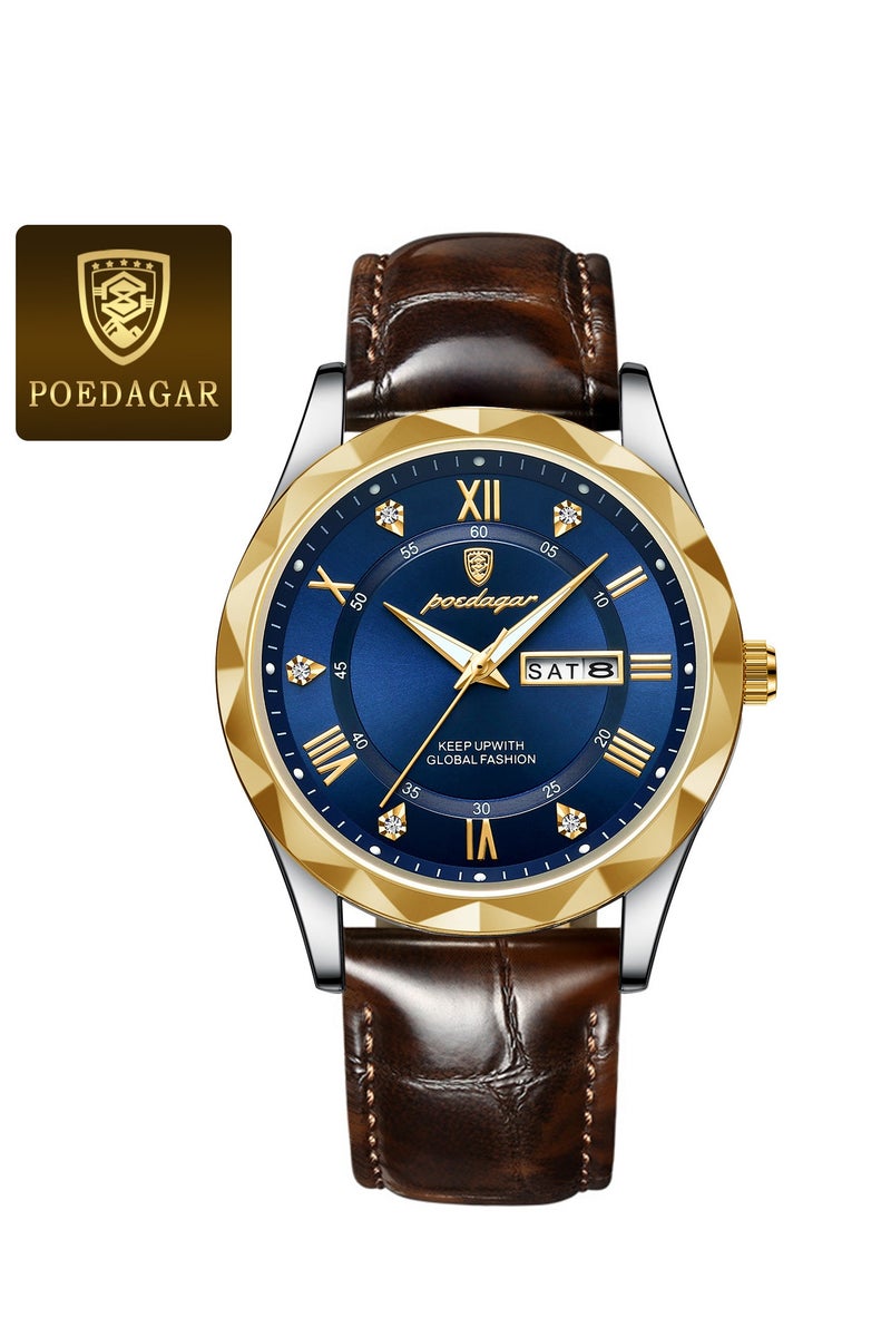 پوداجار ساعة رجالية موضة ساعة الأعمال
