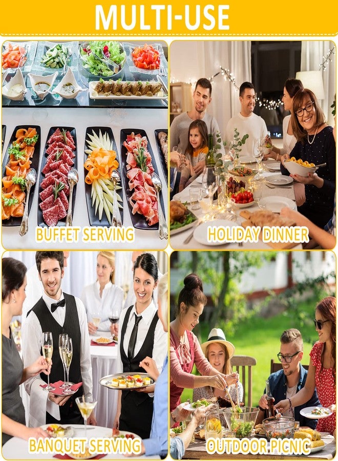 Mimorou 12 Pcs Stainless Steel Serving Spoons Set for Buffet 8.3 Inches Large Serving Utensils Dishwasher Safe Metal Polished Buffet Spoons for Food Cooking Catering Kitchen Banquet Restaurant Gifts - Image 4