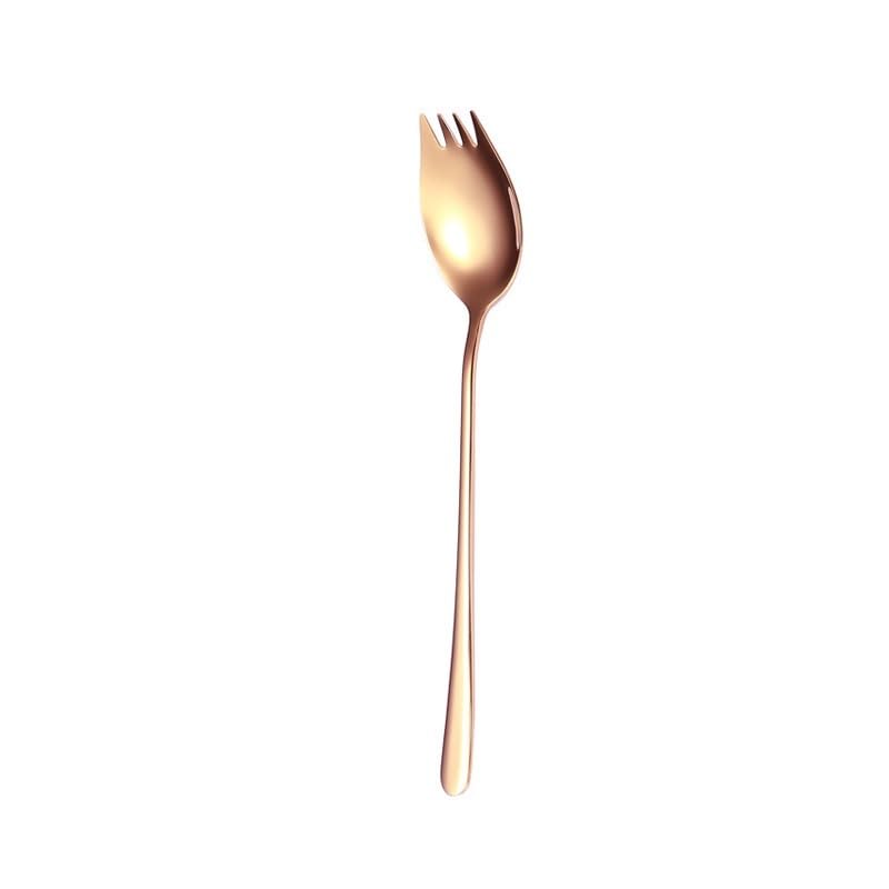 Rose Gold 4 Piece Stainless Steel Flatware Set Spoons Forks Tableware Cutlery - Image 2