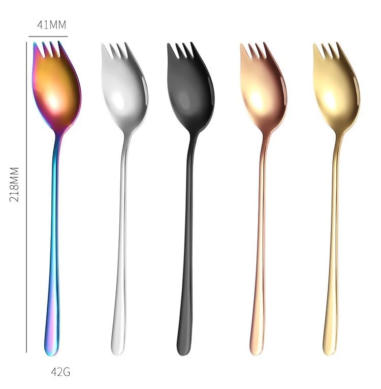 Rose Gold 4 Piece Stainless Steel Flatware Set Spoons Forks Tableware Cutlery - Image 3