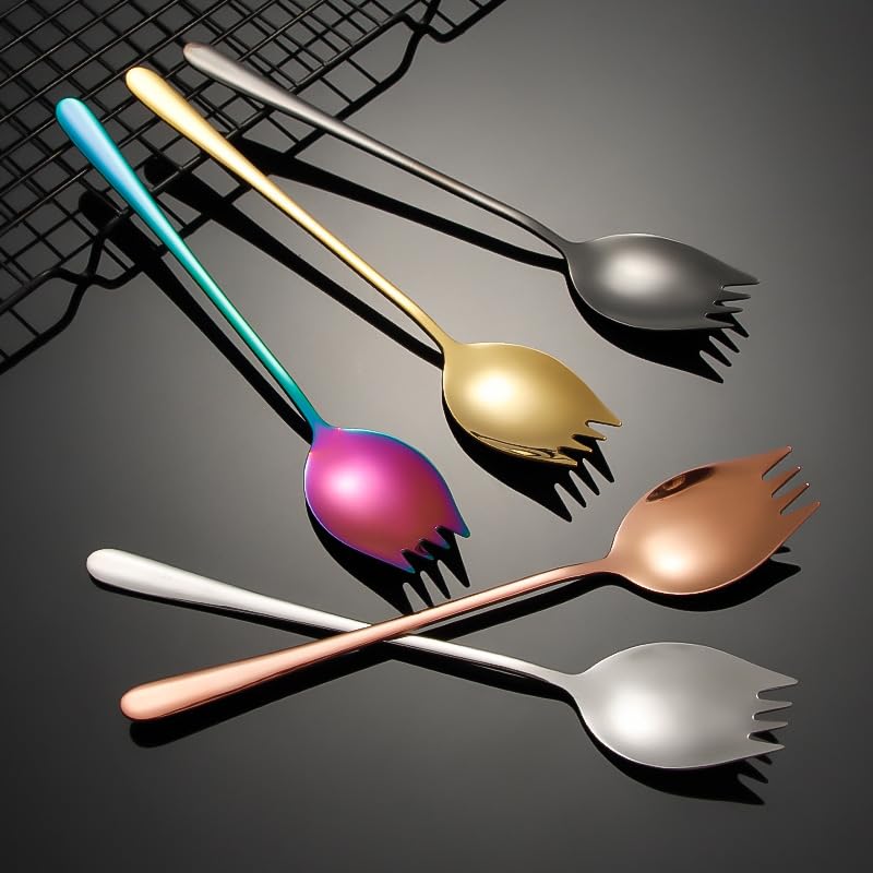 Rose Gold 4 Piece Stainless Steel Flatware Set Spoons Forks Tableware Cutlery - Image 5