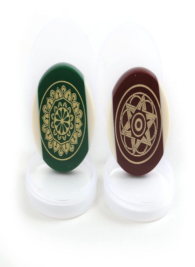 WMX KD Carrom Board Striker Indoor Game Striker Accessories Set of 2 Used in National & International Carrom Tournament (Colour Ball) - Image 1