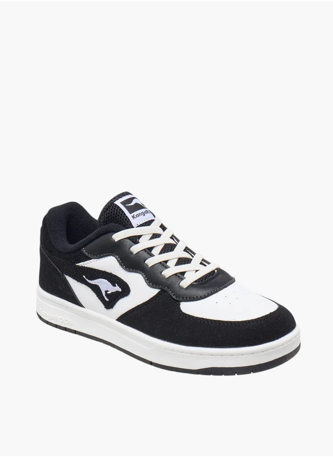 kangaROOS Boys' Colourblock Sneakers with Lace-Up Closure
