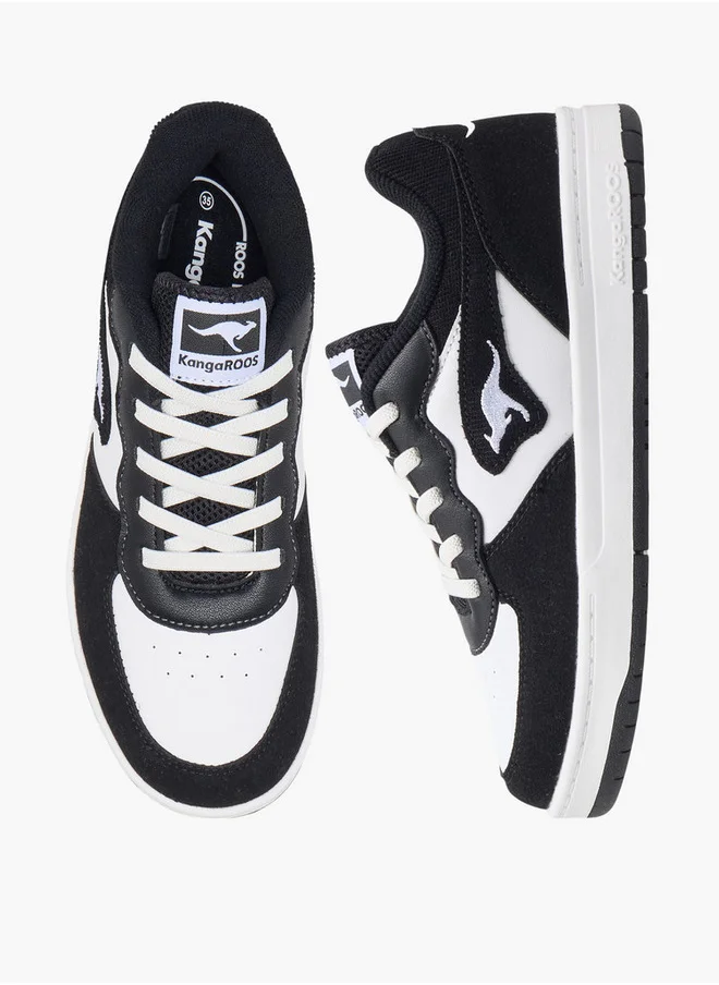 kangaROOS Boys' Colourblock Sneakers with Lace-Up Closure
