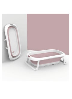 Baby Folding Tub, Portable Foldable Non-Slip Infant Tub Pink