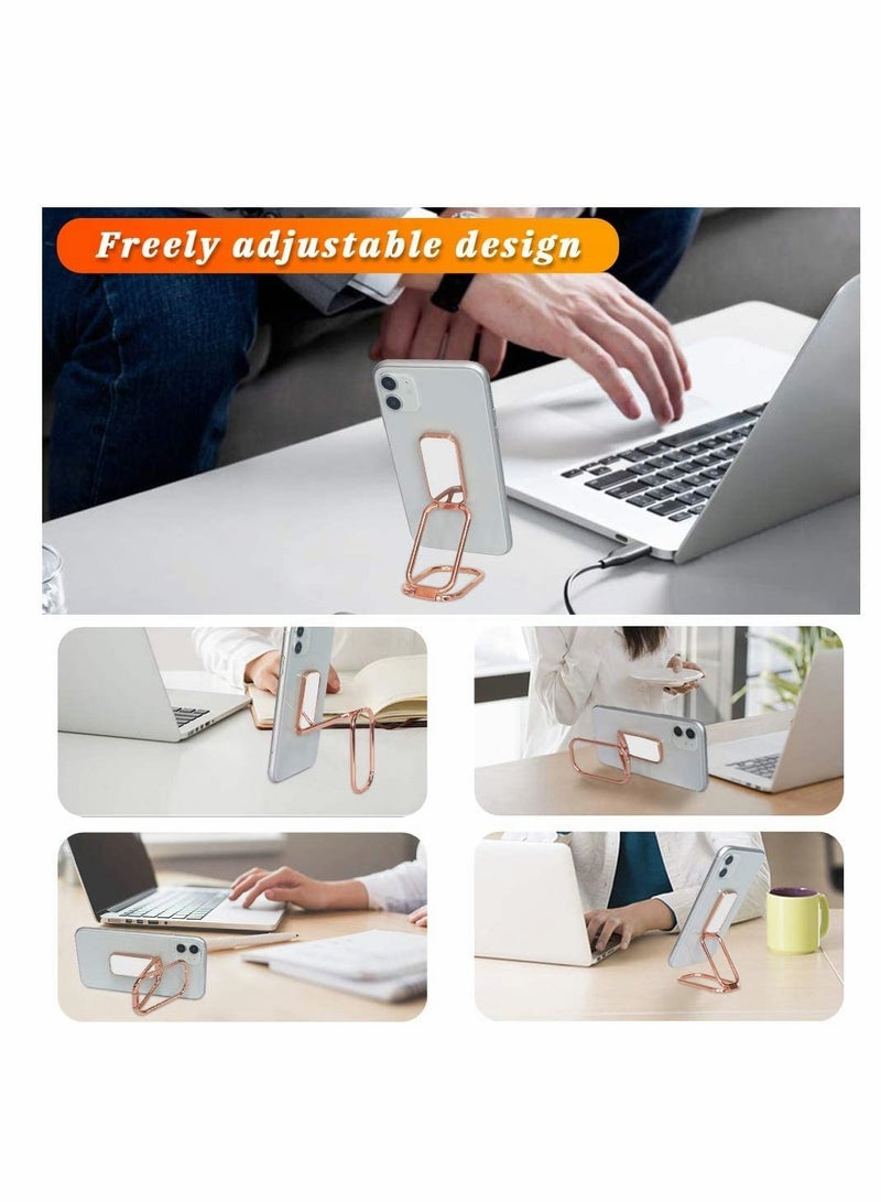 SYOSI Phone Ring Holder with Universal Magnetic Car Mount Retractable 360°Rotation Foldable Phone Stand for Desk Bed Offfice Adjustable Ultra-Thin Phone Back Grip Stand for All Smartphones Tablets  - Image 3