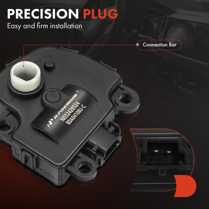 A-Premium Blend Door Actuator compatible for Chevrolet Malibu 2004-2008, Impala 2004-2013, Impala Limited, Corvette & Buick LaCrosse, Allure & Cadillac XLR & Pontiac, Main, Mode/Temperature/Air Inlet - Image 4
