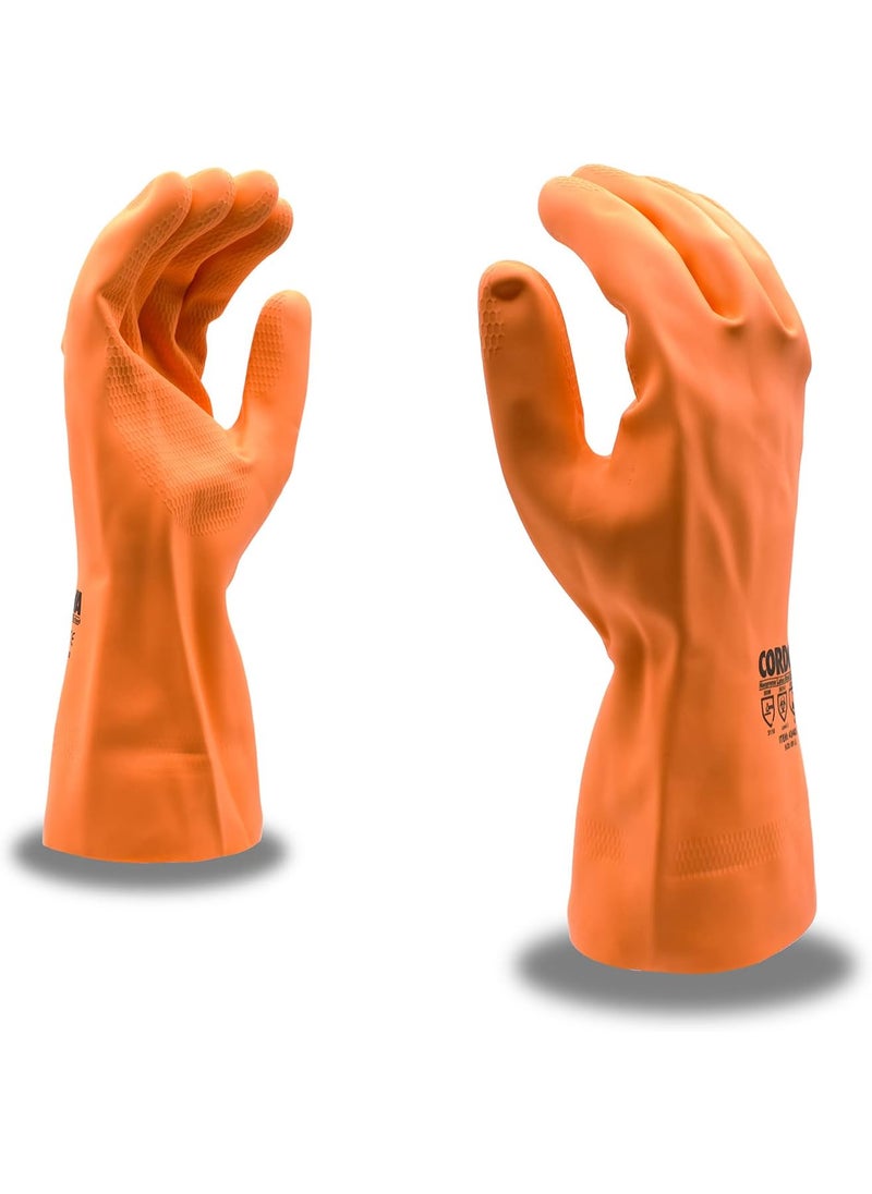 Cordova Cordova Safety Products 28mil Unsupported NeopreneLatex Gloves Orange SM 43402  - Image 1