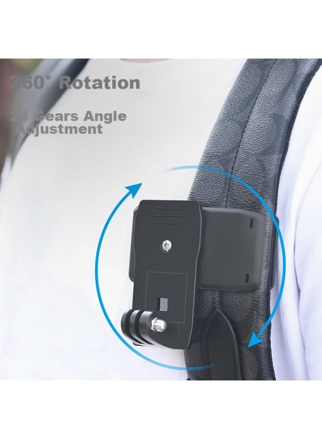 Surewo Compatible With Dji, Gopro Action Camera Backpack Clip, Action 5 Pro Backpack Strap Clip, Ace Pro 2 Backpack Mount, Action 5 4 3 Accessories - Image 5