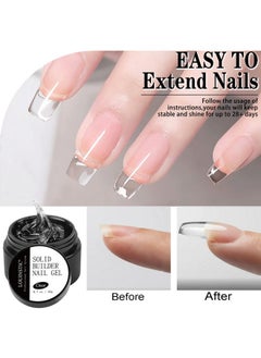 Solid Builder Gel Nail Kit Acrylic Nail Kit Non Stick Builder Gel For Nails Nude White Clear Nail Extension Gel For Nail Carving Frech Nails 3D Modeling Nail Art (0.7Oz Uv Lamp Required) - pzsku/ZC0F7421D54FCC9CBA0D5Z/45/_/1683269523/e4fccd19-f76a-4c59-87f8-de87e8639e2b