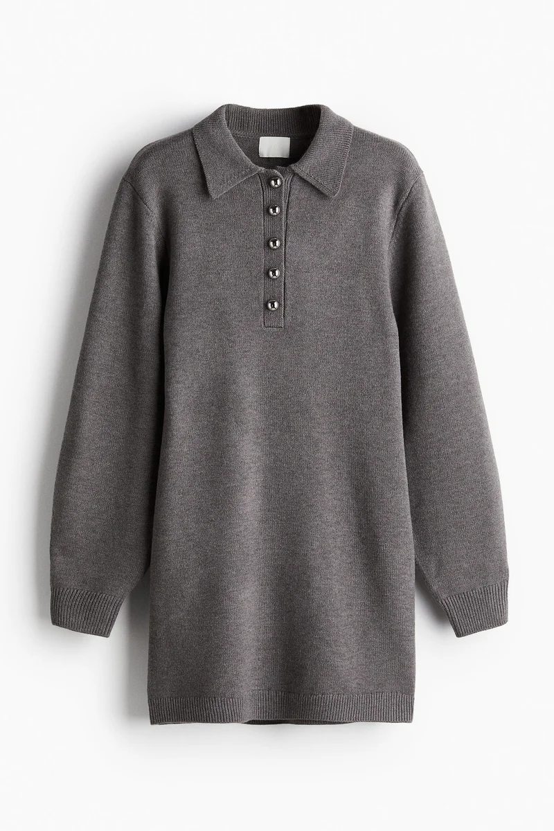 H&M Fine-knit collared dress