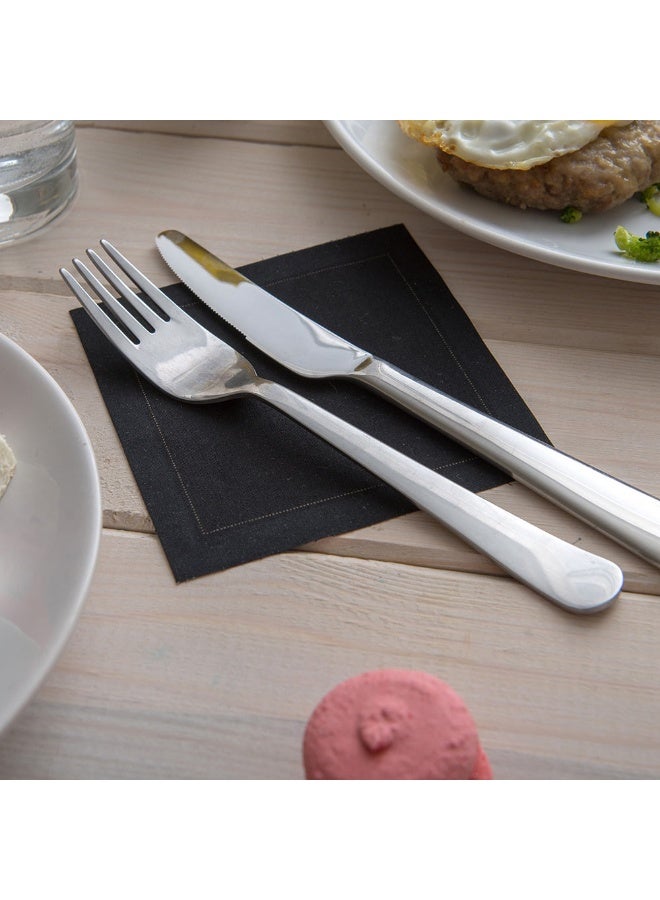 Restaurantware مناديل كوكتيل نابلوكس من القطن العضوي - ناعمة ومتينة 4.5" × 4.5" مناديل ورقية سوداء - قابلة للتخلص وإعادة التدوير - 500 قطعة - Image 3