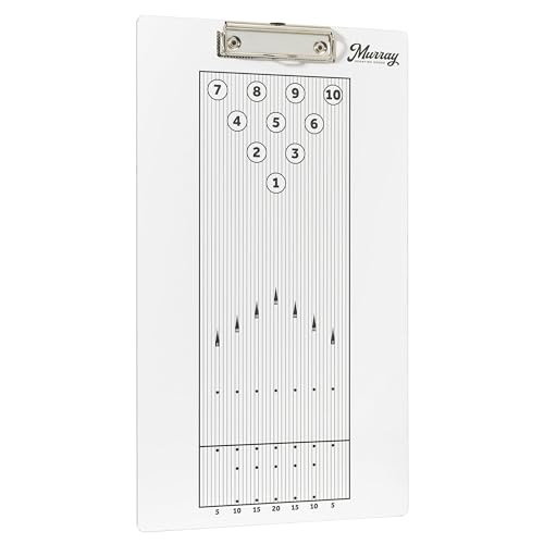 Murray Sporting Goods Dry Erase Coaches Clipboard | Double-Sided Dry Erase White Board (Bowling) - Image 4