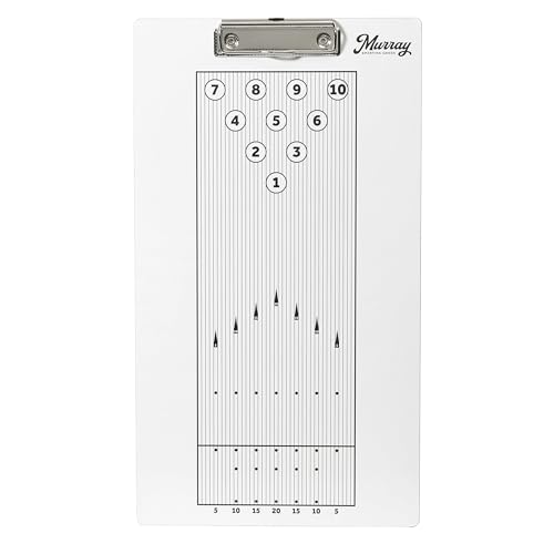 Murray Sporting Goods Dry Erase Coaches Clipboard | Double-Sided Dry Erase White Board (Bowling) - Image 2