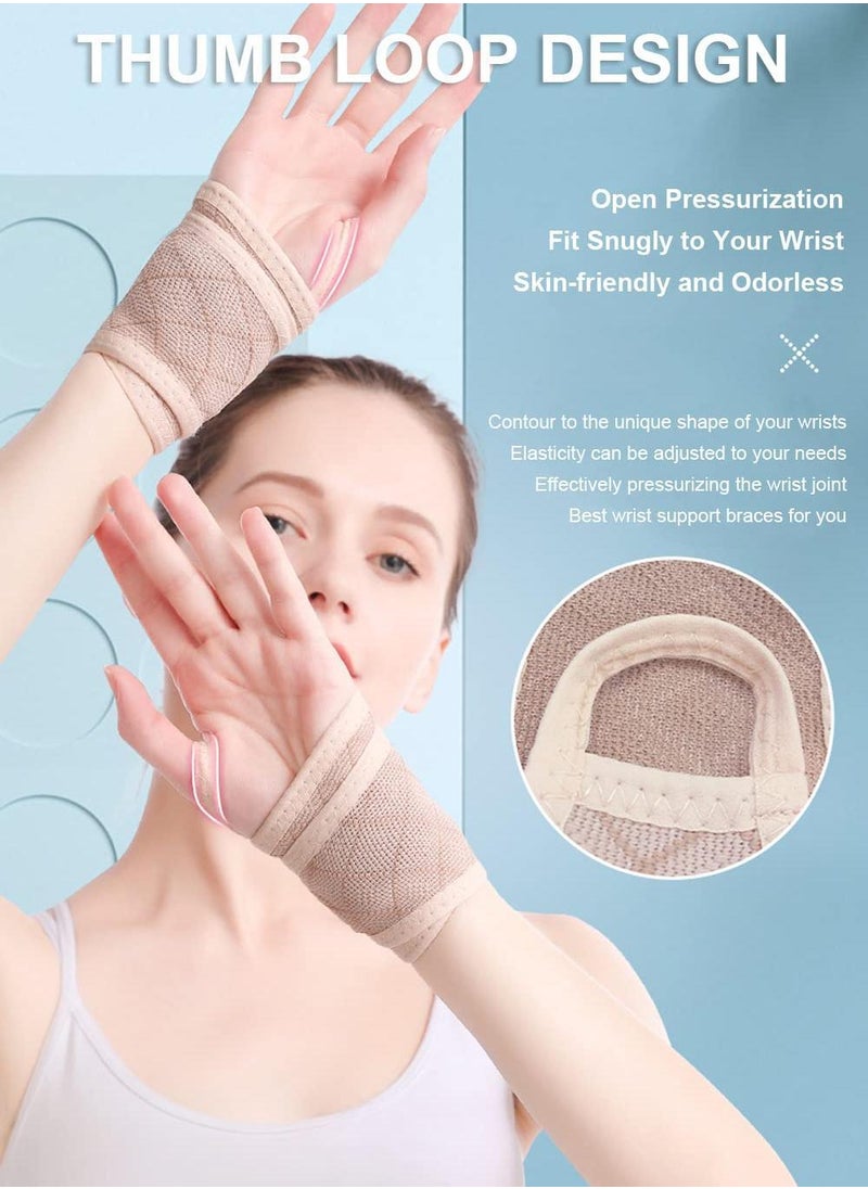 Sweet seven Women's Wrist Brace for Carpal Tunnel Relief and Weightlifting - Thumb Support Wrist Wraps for Comfortable Wrist Straps  - Image 2