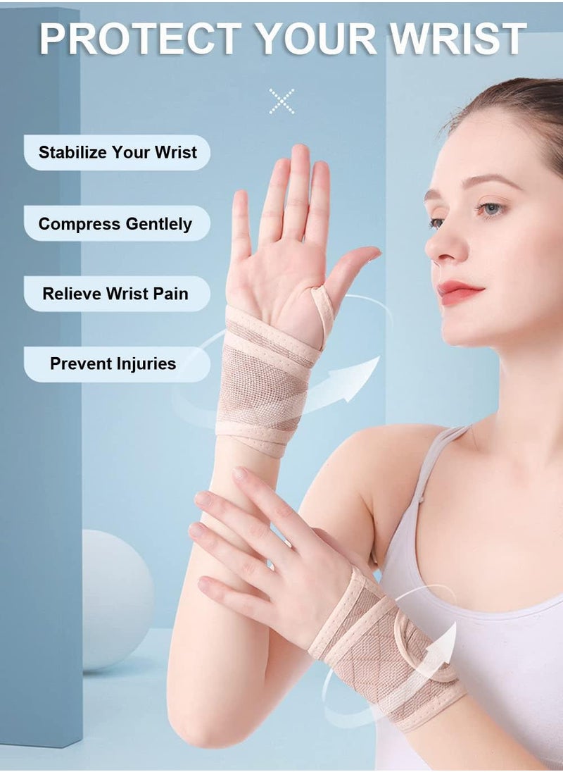 Sweet seven Women's Wrist Brace for Carpal Tunnel Relief and Weightlifting - Thumb Support Wrist Wraps for Comfortable Wrist Straps  - Image 3