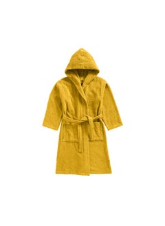 BYFT Daffodil (Yellow) Premium 10 Year Kids Hooded Bathrobe (120x124 Cm) Terry Cotton, Highly Absorbent and Quick dry, Hotel and Spa Quality Bathrobe for Boy and Girl-400 Gsm  - Image 5