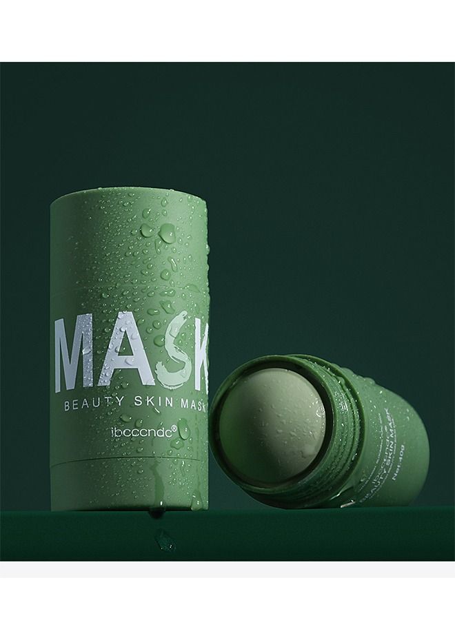 ibcccndc Green Tea Purifying Clay Clean Face Mask, Cleansing Mask Mud Mask for Men and Women, Moisturizing Oil Control Shrink Remove Blackheads, Shrink Pores, Improve Skin Tone 1Pcs - Image 2