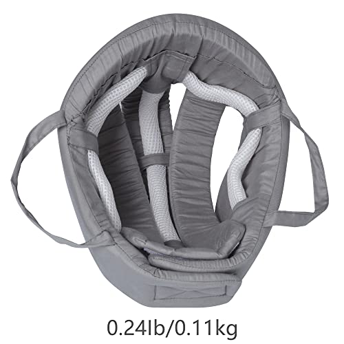 Cepairng Thick Protection Helmet for Elderly Youth Kids Adults,Head Protection for Elderly Falls,Soft Helmet for Epilepsy Seizures Prevent Head Injuries,Safety Bump Cap,for Home Gardening (Gray Cloth Inner) - Image 2