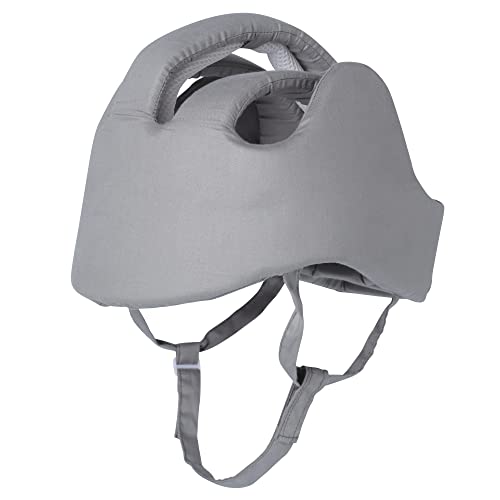 Cepairng Thick Protection Helmet for Elderly Youth Kids Adults,Head Protection for Elderly Falls,Soft Helmet for Epilepsy Seizures Prevent Head Injuries,Safety Bump Cap,for Home Gardening (Gray Cloth Inner) - Image 1