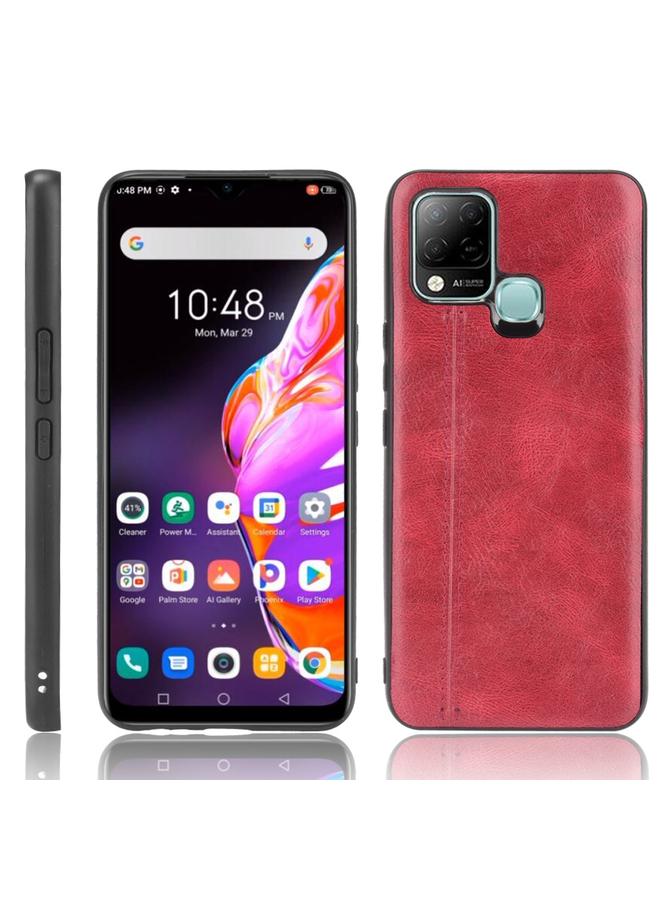 S-TOP Case For Infinix Hot 10s Sewing Cow Pattern Skin Phone Case - Image 1