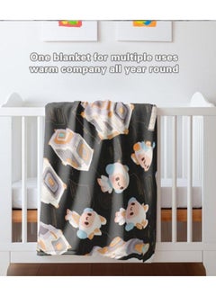 General Baby and children's cartoon flannel thin blanket (warm and comfortable, suitable for sleep, game use) 70cm*100cm - 950  - Image 4