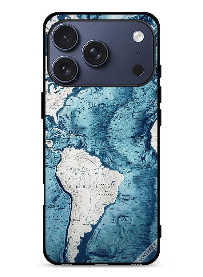 Covernex Apple iPhone 17 Pro Protective Case Cover Map Art - Image 1