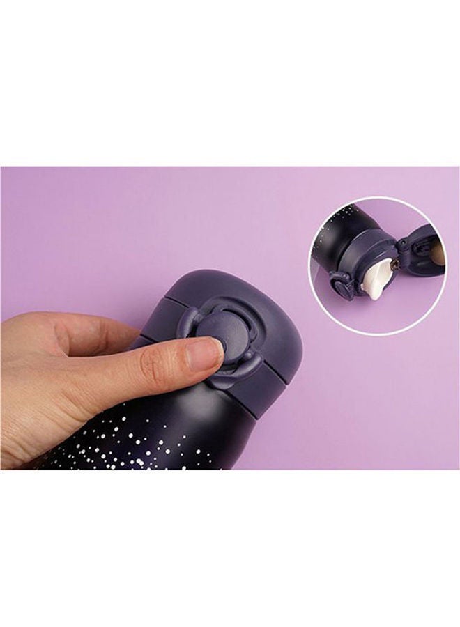 NIBEMINENT New Design Double Wall Thermos Water Bottle Purple/Black/Silver - Image 4