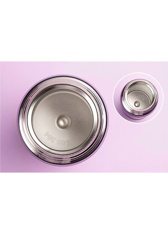 NIBEMINENT New Design Double Wall Thermos Water Bottle Purple/Black/Silver - Image 5