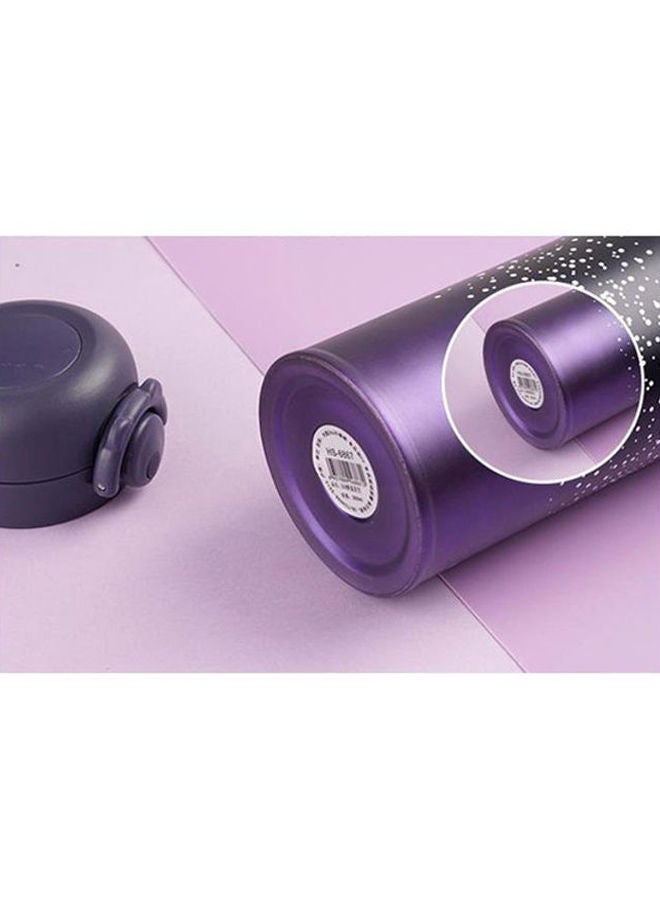 NIBEMINENT New Design Double Wall Thermos Water Bottle Purple/Black/Silver - Image 2