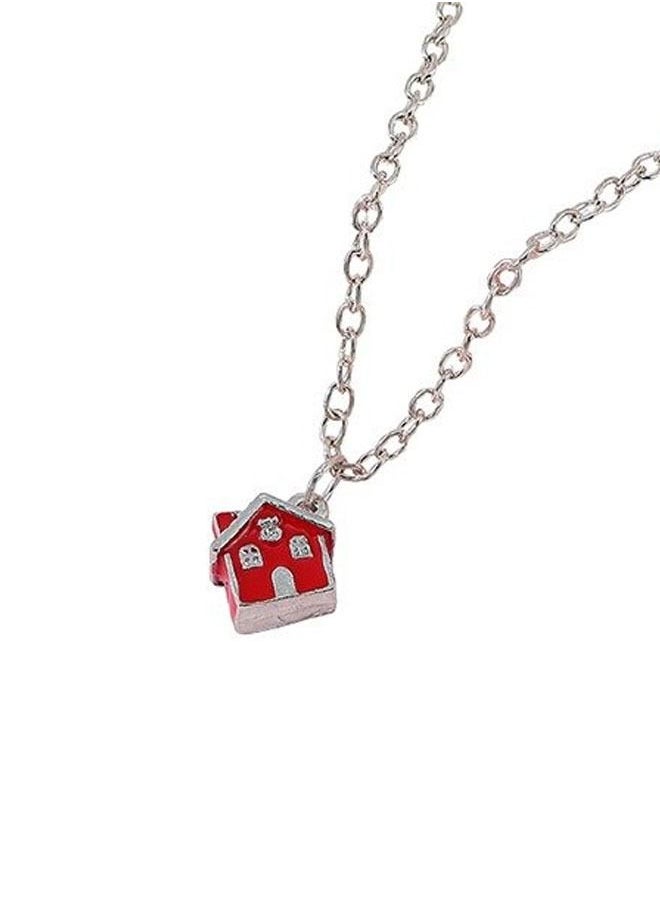 5esha - Silver Catenary With House Pendant - Image 1