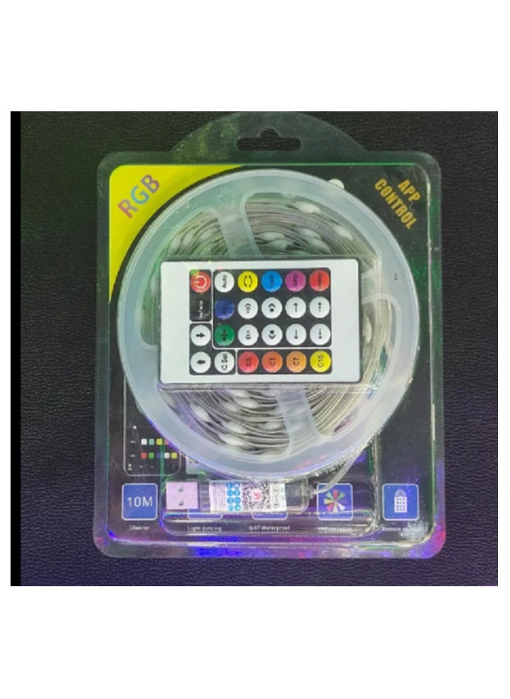 Generic - 10m multi-color led string light strip for indoor and outdoor decoration usb smart control bluetooth app + remote control - Image 1