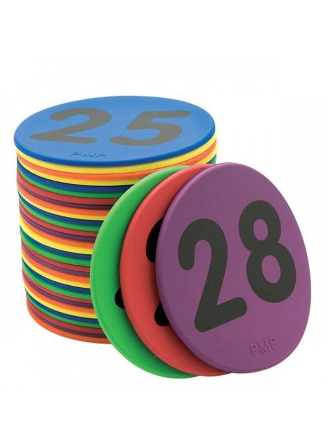 BSN Sports Color My Class 5" Numbered Spots, Blue