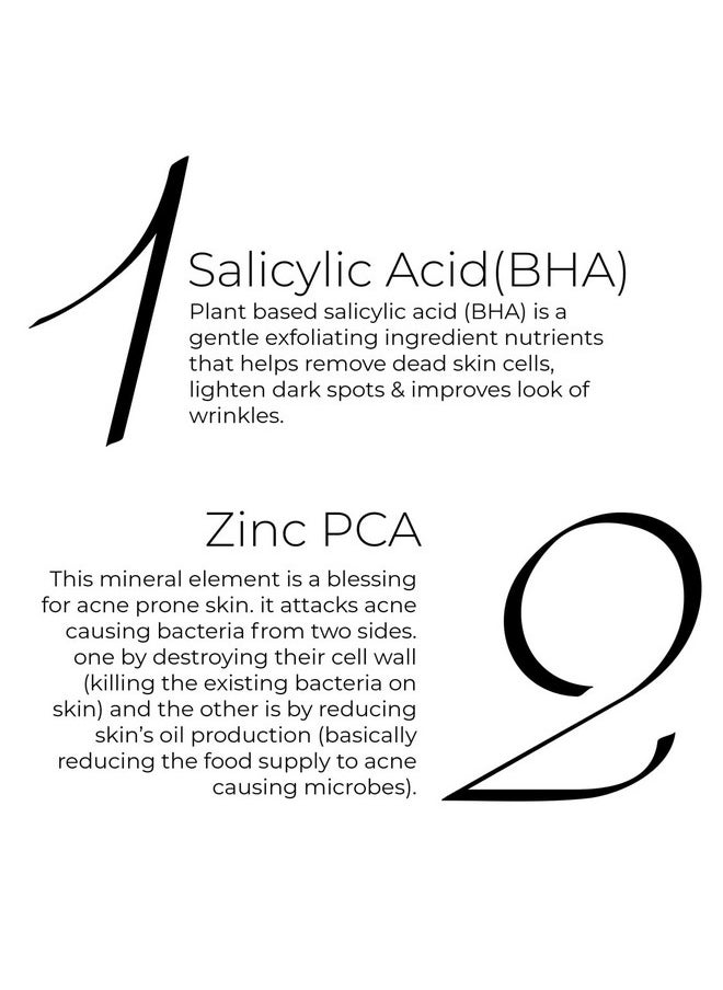 BRILLARE Salicylic Acid Liquid Moisturizer For Clear Acne Prone Skin100% Natural Probiotics With Salicylic Acid And Zinc Helps Remove Dead Skin Cells Lighten Dark Spots  - Image 3