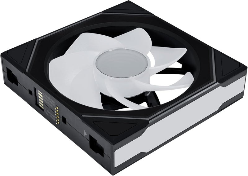 ليان لي مروحة ليان لي UNI Fan SL-Infinity Wireless - 120 - حزمة فردية (شفرة عكسية) - تحكم مروحة ARGB بإشارة لاسلكية 2.4 جيجاهرتز - مرآة مزدوجة اللانهاية - لا تتضمن وحدة تحكم ومطلوبة - أسود (12RSLIN1W1B) - Image 3