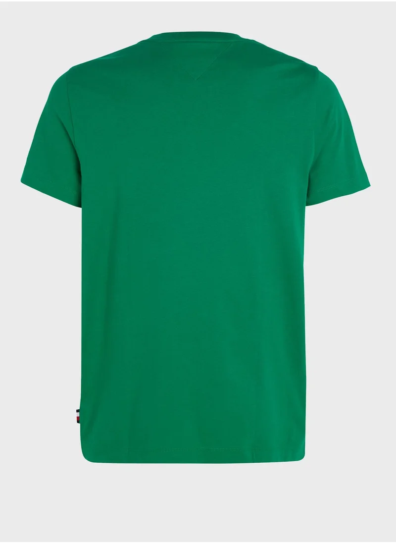 TOMMY HILFIGER Chest Logo Crew Neck T-Shirt