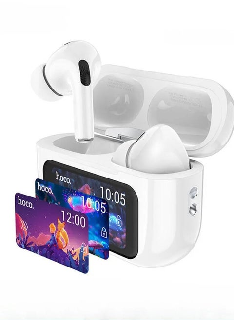 HOCO EW72 Wirelss Bluetooth 5.4 ANC Noise Reduction Earphone With LED Full Touch Smart Screen Charging Box Music Sports Earbuds