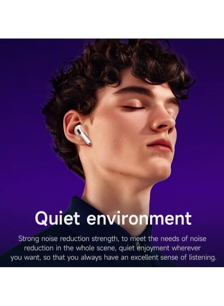 HOCO EW72 Wirelss Bluetooth 5.4 ANC Noise Reduction Earphone With LED Full Touch Smart Screen Charging Box Music Sports Earbuds