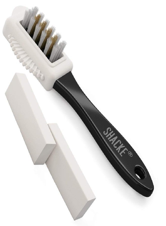 Shacke Suede & Nubuck 4-Way Leather Brush Cleaner + 2 Erasers - Image 1