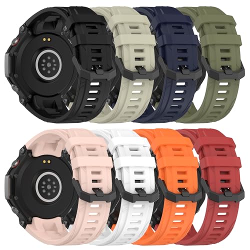 QGHXO Band for Amazfit T-Rex 3, Soft Silicone Replacement Band for Amazfit T-Rex 3 Smartwatch (No Tracker, Replacement Bands Only) - Image 1